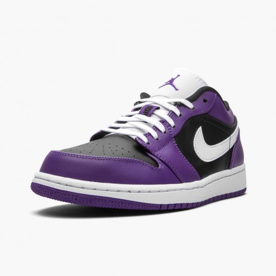 Click To Buy Nike Air Jordan 1 Retro Low Court Purple Men/Women 553558 501 Court Purple/White-Black Shoes In Ireland