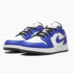 Nike Air Jordan 1 Retro Low "Game Royal" Men/Women 553560 124 White/Game Royal-Black Shoes In Ireland