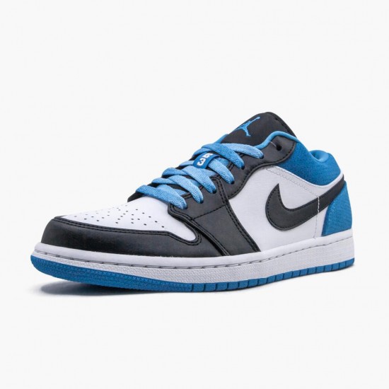 Order To Buy Nike Air Jordan 1 Retro Low Laser Blue Men/Women CK3022 004 Black/Black-Laser Blue-White Shoes In Ireland