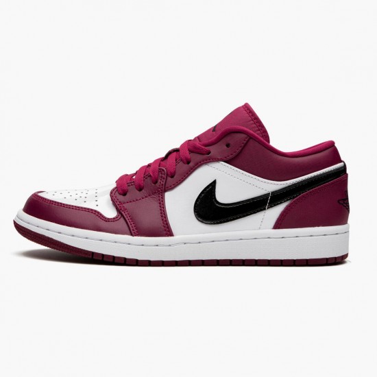 Choose To Buy Nike Air Jordan 1 Retro Low Noble Red Men/Women 553558 604 Noble Red/Black-White Shoes In Ireland