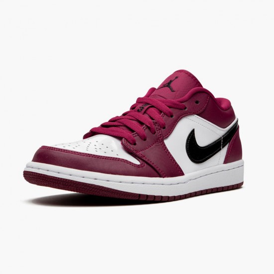 Choose To Buy Nike Air Jordan 1 Retro Low Noble Red Men/Women 553558 604 Noble Red/Black-White Shoes In Ireland