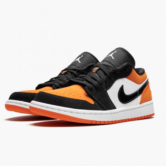 Choose To Buy Nike Air Jordan 1 Retro Low Shattered Backboard Men/Women 553558 128 Black/White-Starfish Shoes In Ireland