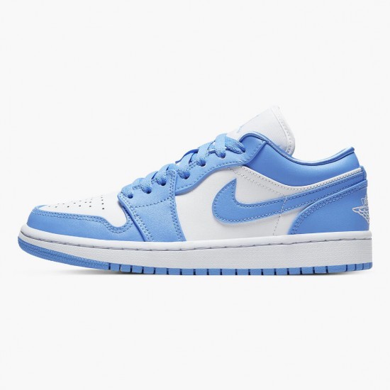 Choose To Buy Nike Air Jordan 1 Low UNC University Blue/White AO9944 441 Shoes In Ireland