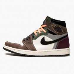 Nike Air Jordan 1 High OG "Hand Crafted" DH3097 001 Men/Women Brown Shoes In Ireland