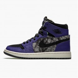 Nike Air Jordan 1 High Zoom "Air CMFT Bayou Boys" DC2133-500 Court Purple/Black-Electric Green Men/Women Shoes In Ireland