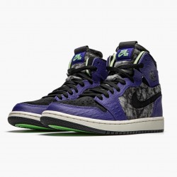 Nike Air Jordan 1 High Zoom "Air CMFT Bayou Boys" DC2133-500 Court Purple/Black-Electric Green Men/Women Shoes In Ireland