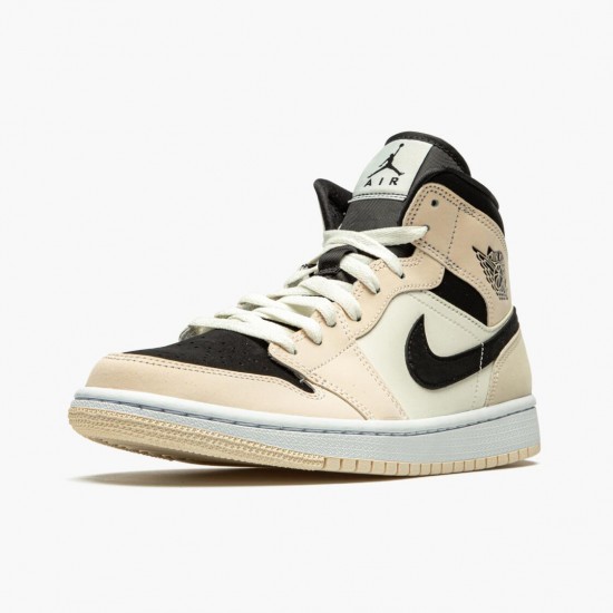 Choose To Buy Nike Air Jordan 1 Mid Barely Orange Men/Women Guava Ice/Sail-Black BQ6472 800 Shoes In Ireland