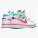 Order To Buy Nike Air Jordan 1 Mid Digital Pink WMNS White/Digital Pink-Aurora Gree 555112 102 Shoes In Ireland