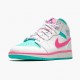 Order To Buy Nike Air Jordan 1 Mid Digital Pink WMNS White/Digital Pink-Aurora Gree 555112 102 Shoes In Ireland