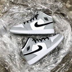 Nike Air Jordan 1 Mid "Light Smoke Grey" Light Smoke Grey/Black-White 554724 092 Men/Women Shoes In Ireland