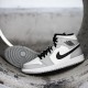 Click To Buy Nike Air Jordan 1 Mid Light Smoke Grey Light Smoke Grey/Black-White 554724 092 Men/Women Shoes In Ireland