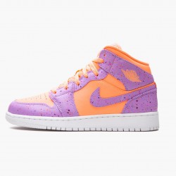 Nike Air Jordan 1 Mid SE "Atomic Pulse" Men/Women Orange Pulse/Atomic Violet AV5174 800 Shoes In Ireland