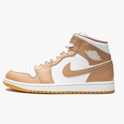 Nike Air Jordan 1 Mid "Tan Gum" Men/Women 554724 271 Shoes In Ireland