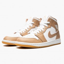 Nike Air Jordan 1 Mid "Tan Gum" Men/Women 554724 271 Shoes In Ireland