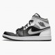 Click To Order Nike Air Jordan 1 Mid White Shadow Men/Women Black/White-Lt Smoke Grey 554724 073 Shoes In Ireland