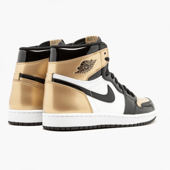 Click To Order Nike Air Jordan 1 Retro Gold Toe Men/Women Black/Metallic Gold-Summit Whi 861428 007 Shoes In Ireland