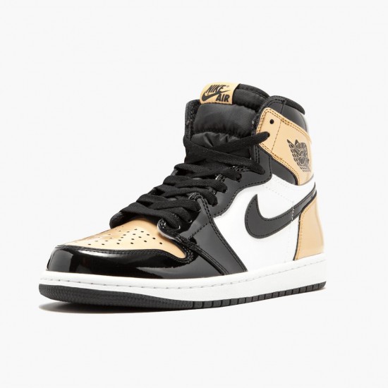 Click To Order Nike Air Jordan 1 Retro Gold Toe Men/Women Black/Metallic Gold-Summit Whi 861428 007 Shoes In Ireland