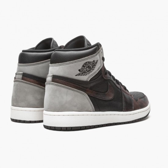 Choose To Buy Nike Air Jordan 1 Retro High Light Army Rust Shadow Patina 555088-033 Black/Grey-Rust Men/Women Shoes In Ireland