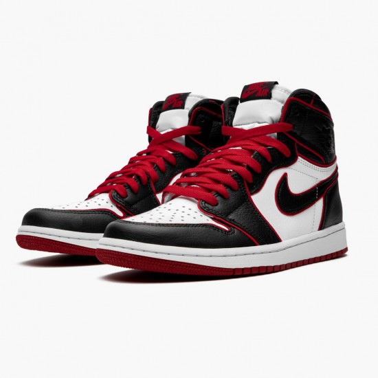 Choose To Buy Nike Air Jordan 1 Retro High OG Bloodline Black/Gym Red-White 555088 062 Men Shoes In Ireland