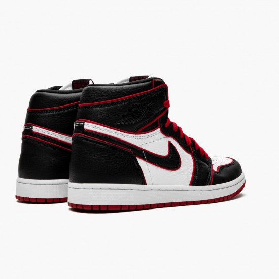 Choose To Buy Nike Air Jordan 1 Retro High OG Bloodline Black/Gym Red-White 555088 062 Men Shoes In Ireland