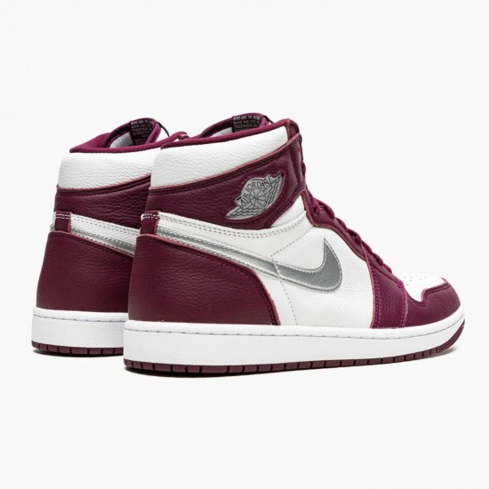 Click To Buy Nike Air Jordan 1 Retro High OG Bordeaux 555088 611 Men/Women Shoes In Ireland