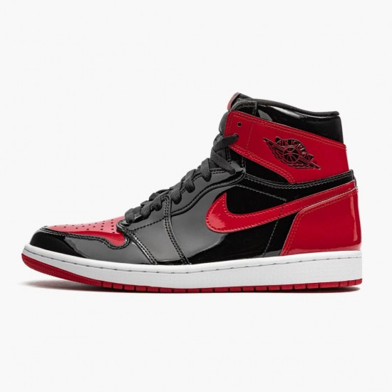 Order To Buy Nike Air Jordan 1 Retro High OG Patent Bred 555088 063 Men/Women Red Shoes In Ireland