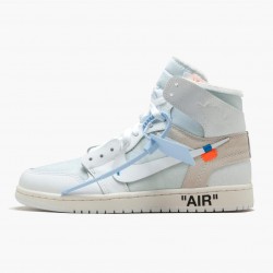 Nike Air Jordan 1 Retro High "Off-White White" Men AQ0818 100 White Shoes In Ireland