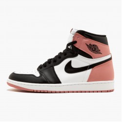 Nike Air Jordan 1 Retro High "Rust Pink" Men/Women White/Black-Rust Pink 861428 101 Shoes In Ireland