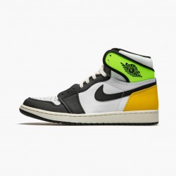 Nike Air Jordan 1 Retro High White Black "Volt University Gold" 555088 118 Shoes In Ireland