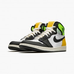 Nike Air Jordan 1 Retro High White Black "Volt University Gold" 555088 118 Shoes In Ireland