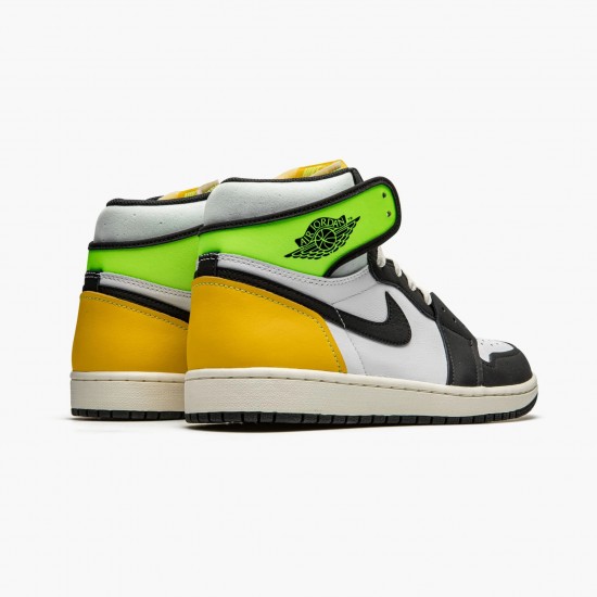 Order To Buy Nike Air Jordan 1 Retro High White Black Volt University Gold 555088 118 Shoes In Ireland