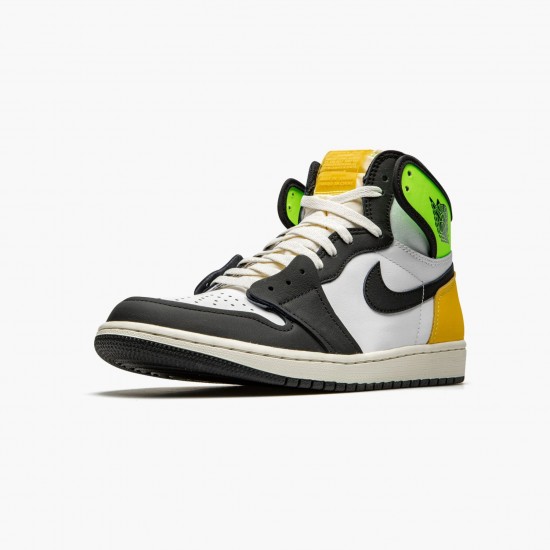 Order To Buy Nike Air Jordan 1 Retro High White Black Volt University Gold 555088 118 Shoes In Ireland