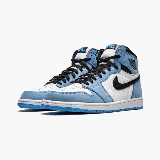 Order To Buy Nike Air Jordan 1 Retro High White University Blue Black 555088 134 Shoes In Ireland