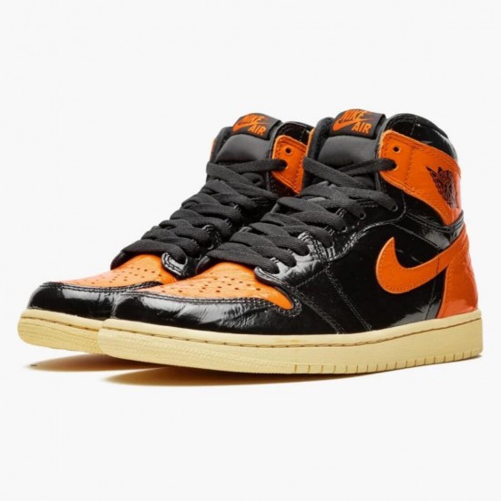 Click To Order Nike Air Jordan 1 Retro Shattered Backboard Black/Pale-Vanilla Starfish 555088 028 Men Shoes In Ireland