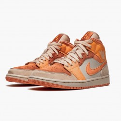 Nike Air Jordan 1 Mid "Apricot Orange" DH4270 800 Atomic Orange/Apricot Agate-Terra Blush Men/Women Shoes In Ireland