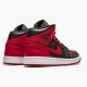 Order To Buy Nike Air Jordan 1 Mid Banned (2020) 554724 074 Black/University Red-Black-Whi Men/Women Shoes In Ireland