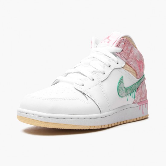 Select and Buy Nike Air Jordan 1 Mid SE GS Ice Cream DD1666 100 WMNS Shoes In Ireland