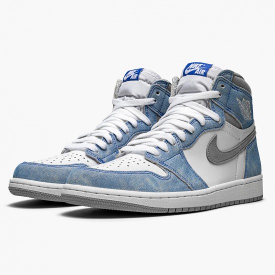 Click To Order Nike Air Jordan 1 Retro High OG Hyper Royal 555088 402 Hyper Royal/Light Smoke Grey-W Men/Women Shoes In Ireland