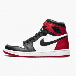 Nike Air Jordan 1 High OG "Satin Black Toe" Black/Black-White-Varsity Red CD0461 016 Men/Women Shoes In Ireland