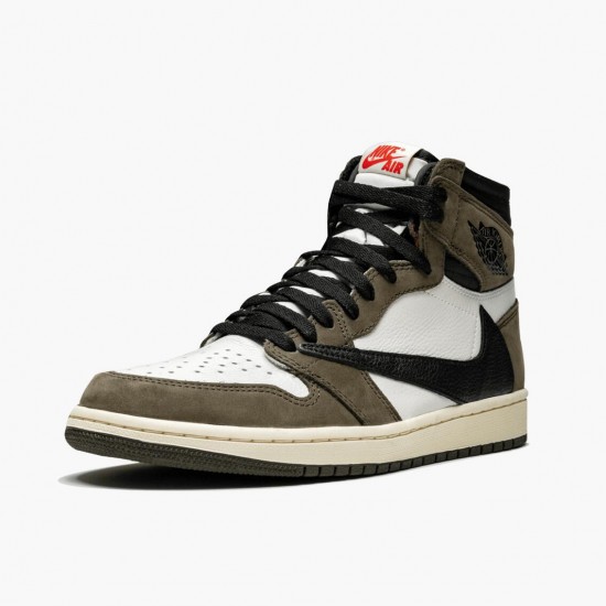 Order To Buy Nike Air Jordan 1 High OG TS SP Travis Scott Sail/Dark Mocha-University Red CD4487 100 Men/Women Shoes In Ireland