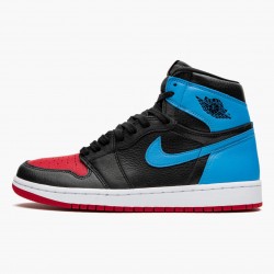 Nike Air Jordan 1 High OG "UNC To Chicago" Black/Dark Powder Blue/Gym Red CD0461 046 Shoes In Ireland