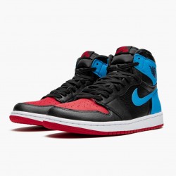 Nike Air Jordan 1 High OG "UNC To Chicago" Black/Dark Powder Blue/Gym Red CD0461 046 Shoes In Ireland