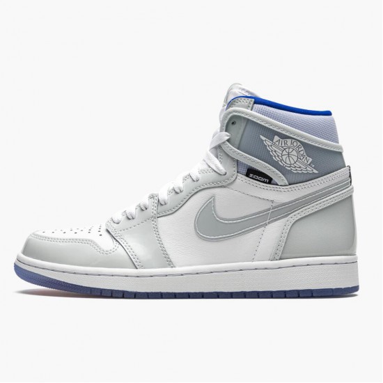 Choose To Buy Nike Air Jordan 1 High Zoom Racer Blue White/White-Racer Blue CK6637 104 Shoes In Ireland