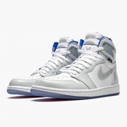 Nike Air Jordan 1 High Zoom "Racer Blue" White/White-Racer Blue CK6637 104 Shoes In Ireland