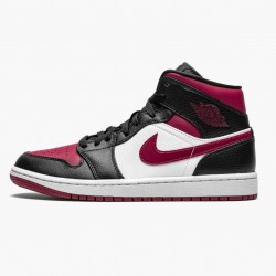 Nike Air Jordan 1 Mid "Bred Toe" Black/Gym Red-White 554724 066 Shoes In Ireland