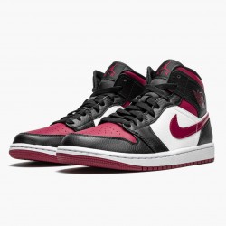 Nike Air Jordan 1 Mid "Bred Toe" Black/Gym Red-White 554724 066 Shoes In Ireland