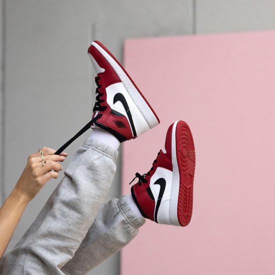 Order To Buy Nike Air Jordan 1 Mid Chicago 2020 White/Gym Red-Black 554724 173 Men/Women Shoes In Ireland