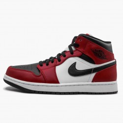 Nike Air Jordan 1 Mid "Chicago Black Toe" Black/Gym Red-White 554724 069 Shoes In Ireland