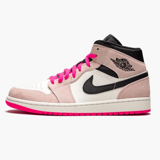 Order To Buy Nike Air Jordan 1 Mid Crimson Tint Crimson Tint/Hyper Pink-Black 852542 801 Men/Women Shoes In Ireland