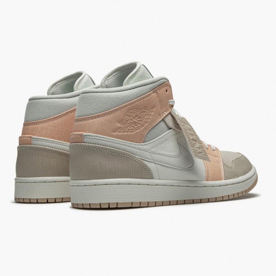 Select and Buy Nike Air Jordan 1 Mid Milan Sail/Light Bone-String-Shimmer CV3044 100 Men/Women Shoes In Ireland